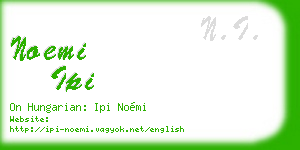 noemi ipi business card