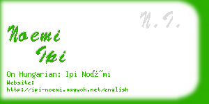 noemi ipi business card